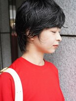 ダブ アオヤマ(DaB AOYAMA)&nbsp;ショートパーマ　ニュアンスパーマ　ゆるめパーマ　前髪パーマ