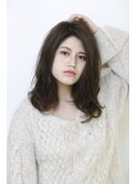 【morio池袋】ラフウェーブセミロング
