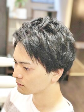 オムヘアーバイグルーマーズ(HOMME HAIR by GROOMER/S) #くせ毛を活かす#パーマ風#ミディアム#Hommehair2nd櫻井