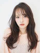 ジーナ 博多(Zina)&nbsp;セシルカットフリンジウェーブx大人かわいい前髪ココアブラウン