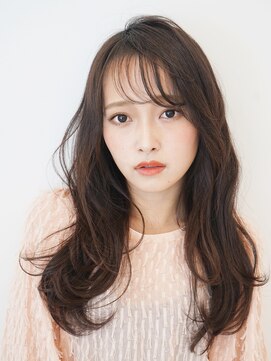 ジーナ 博多(Zina) セシルカットフリンジウェーブx大人かわいい前髪ココアブラウン