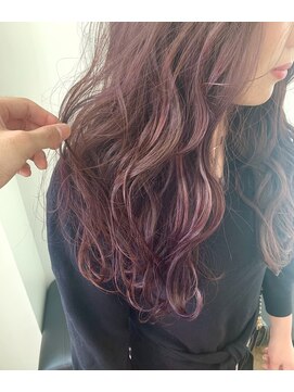 ラ メール ヘア デザイン(La mer HAIR DESIGN) 他と差をつけるインパクト大のベリーカラー