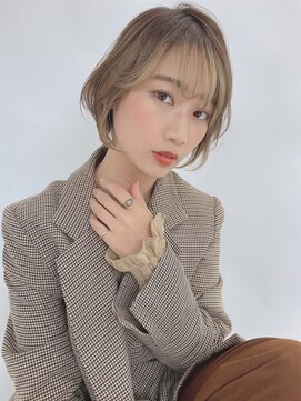 ルービック(Rubik's) 大人可愛い20代30代40代/丸みショート/インナーカラー