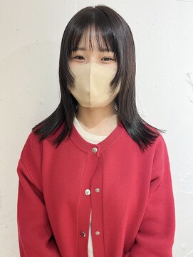 ラミエ バイ メルト 吉祥寺(lamie by melt) "久保田"ぷつっとカット切りっぱなし顔まわりウルフレイヤー