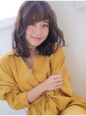 ふわくしゅ暗髪リラックスウェーブ