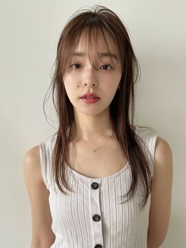 ディッセンバー 渋谷(December) 【December】小顔カットオリーブベージュ