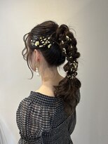 ルームスヘアー(Rooms Hair)&nbsp;金箔 あみ下ろしポニー （☆）