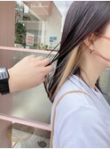 【デザインカラー】ボルドーカラー×ベージュインナーカラー