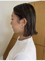 アンドビューティフル 恵比寿(andbeautiful) ぷつっとボブにハイライト