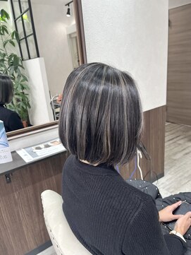 ベルヘアーデザイン 堺東(Belle hair Design) コントラストハイライト/ショートカット/ボブ/堺東/ショート