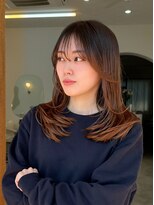 デビュー ヘアーメイク&nbsp;黒髪/ボブルフ/ネビージュ/小顔/ワンレン/宜野湾/髪質改善/前髪