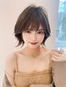 人気No.2◆小顔×垢抜けカット＋透明感イルミナカラー￥12000