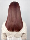 チェリーブラウン美髪韓国ヘア顔周りレイヤーロング_ba374151