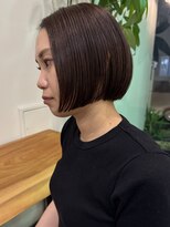 ビューエヒメ(VIEW EHIME)&nbsp;小顔カットショートボブ大人可愛いアッシュオリーブ