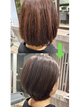 パーチェヘアー(pace hair) 無彩色ブラウン/白髪カラー/50代