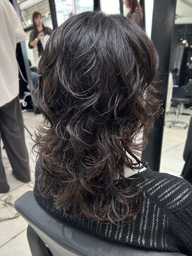 アクアオモテサンドウ(ACQUA omotesando) ＊くびれウルフパーマヘア！ロングレイヤーパーマデジタルパーマ