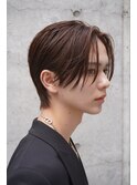 コンマバングコンマヘア前髪パーマハイトーンカラーメンズレイ