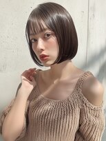 ヴェイン 渋谷(vain)&nbsp;20代 艶髪 髪質改善 透明感カラー ボブ アッシュブラウン