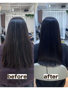 シゲ 自由が丘店(SHIGE) 乾かすだけでまとまる地毛風髪質改善ストレート40代50代縮毛矯正