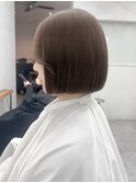 タッセルボブ×ブラウンベージュ
