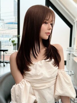 ロンド エメ 柏(Lond aimer) ブリーチなし/髪質改善/大人ガーリー/ダークアッシュ/ボブ/柏柏