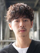 レタッチバイフィフス(RETOUCH by fifth)&nbsp;波巻きパーマメンズマッシュセンターパートツイストパーマウルフ