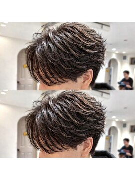 アイトーキョープラスシー 横浜(AI TOKYO+Sea) 横浜/高島町/フェザーパーマ/毛流れパーマ/センターパート