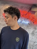 ウィスカーズ(Whiskers)&nbsp;オールバックパーマ×メッシュ