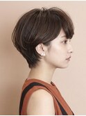 ひし形ショートボブ/大人ショートヘア/40代/50代/60代/表参道