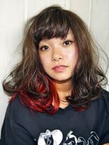 プロローグラックスビー 明石店(PROLOGUE LUXBE)&nbsp;インナーカラー☆オレンジレッド