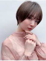 【mee.】ハセガワヒトシ 春　オリーブベージュ丸みショート