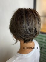 ラトリエ ブロカント 立川北口店(L'atelier BROCANTE)&nbsp;ショートボブ 前下がり くすみカラー アッシュ ボブ