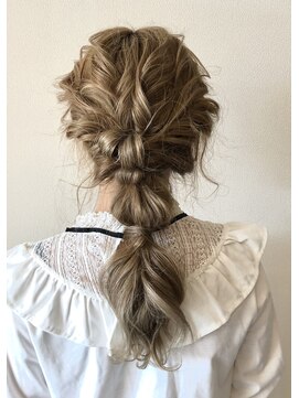 倶楽部ヘアーズ 醍醐本店(HAIR'S) ふっくら可愛い玉ねぎアレンジ/伏見/醍醐/30代/40代/編み込み