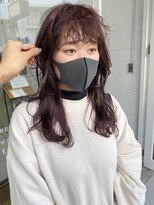 エマ 照国店(EMMA) 前髪パーマ　レイヤーカット　ラベンダーカラー
