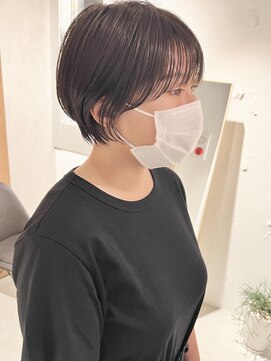 ラミエ バイ メルト 吉祥寺(lamie by melt) *滝田*20代30代40代大人可愛いショート前下がりボブ前髪顔まわり