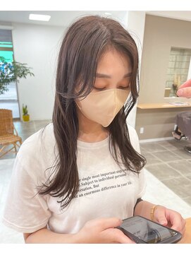 シンス(Since) 地毛風カラーと ナチュラル セミロングヘア