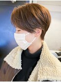 ベージュショート_ミニウルフテラコッタくすみブルー_ba364121