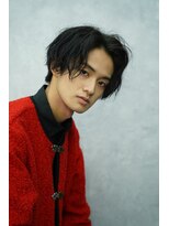 クロムトウキョウ ザ バーバー ネオン 新宿店(CHROM TOKYO the Barber ne/on)&nbsp;センターパート 波巻きスパイラル