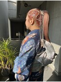 卒業式　成人式　ヘアアレンジ　着付け　新生活