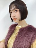 20代30代40代丸みショートボブマッシュ前下がりレイヤー