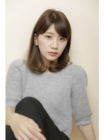 ルルディ バイ アフロディーテ銀座(luludi by APHRODITE) 黒髪/グレーベージュ/レイヤーロング/前髪パーマ/銀座