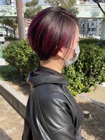 イナズマヘアー(INAZUMA HAIR) ◎ピンクパープルグラデーション×ショートスタイル◎