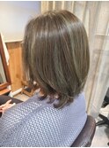 20代30代40代大人かっこいいハイライトブリーチ無造作ミディ
