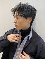くしゃっとセンターパート