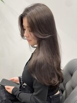 ルーパバイミュージアム(LOOPA by museum) オリーブグレージュ×かきあげレイヤーカット/髪質改善tr