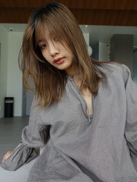 ローレン(LOREN) 透明感髪質改善ベージュダブルカラーミルクティーグレージュ