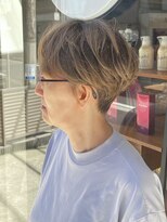 キャンバス 川崎(canvas.)&nbsp;シャドウルーツ 白髪ぼかし マッシュショート 【窪田】川崎/美髪