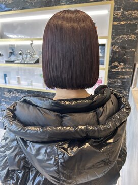 フラミューム 静岡(flammeum) ボブ×ピンクラベンダー