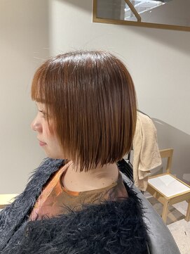 セン バイ エント(sen by emt) 髪質改善ストレート＊切りっぱなしbob