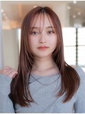 大人可愛いウルフレイヤー/2wayバング/髪質改善アッシュベージュ